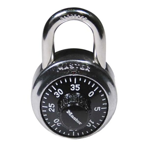 Master Lock 1525-V59 48mm Dial Black General Security Solution Padlock