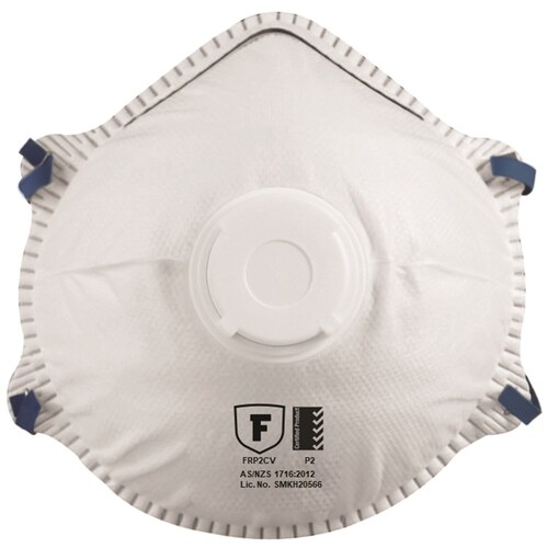 Frontier Disposable P2 Cup Respirator With Valve - 10/Box