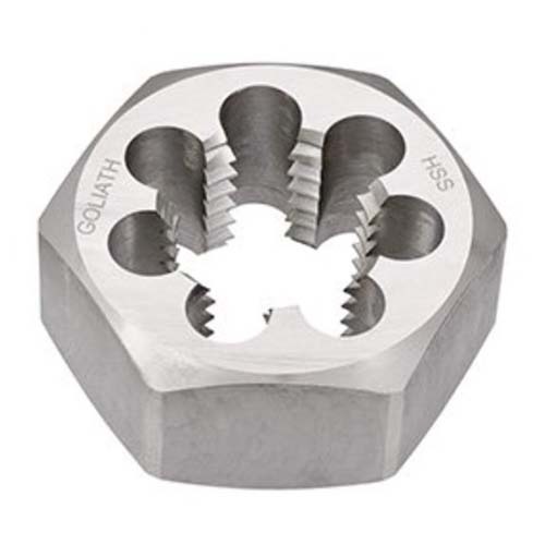 Goliath FH08CJ No. 8 x 32 UNC Hexagonal Die Nut - HSS