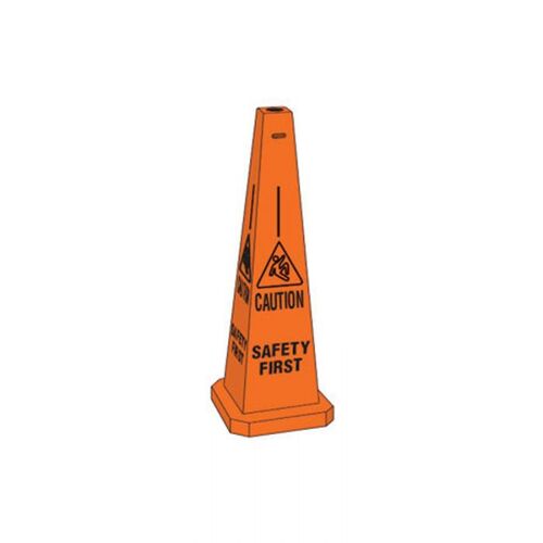 Brady Safety Traffic Cone Safety First 89cm Orange/Black