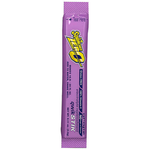 Sqwincher Qwik Stiks Grape - Box of 500 (10 Packs of 50 Sticks)