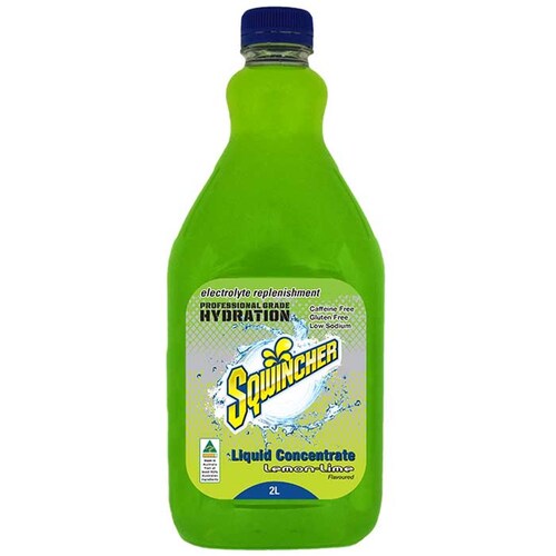 Sqwincher Electrolyte Liquid Concentrate 2L Lemon Lime - Box of 6