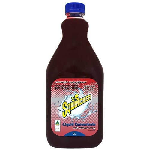 Sqwincher Electrolyte Liquid Concentrate 2L Wild Berry - Box of 6