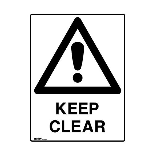 Brady Mining Site Sign - Keep Clear 600 x 450mm C1 REF(P)