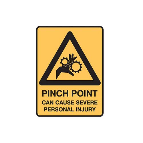 Brady Mining Site Sign - Pinch Point Can Cause Severe Personal Injury 600 x 450mm C1 REF(M)