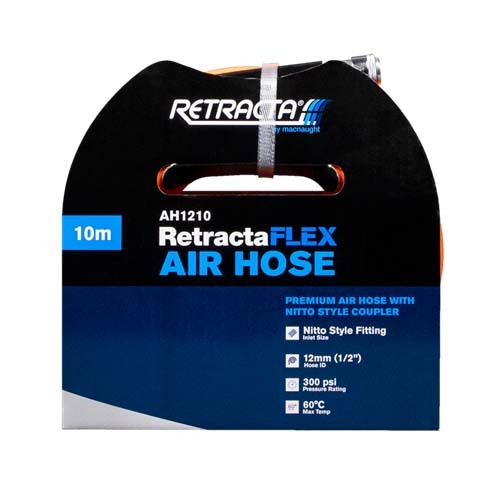 Retracta Flex Air Hose 1/2" x 10m With Nitto Style Coupler