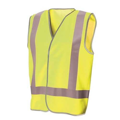 Frontier Recycled Hi-Vis Safety Vest With Reflective Tape Yellow Medium