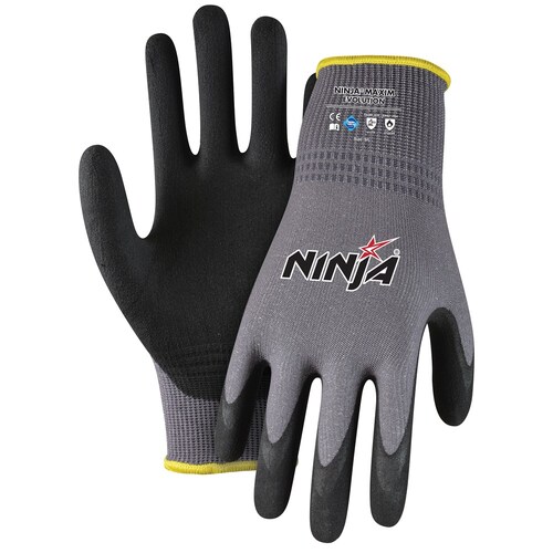 Ninja Maxim Evolution NFT Gloves Grey Medium - Pack of 12