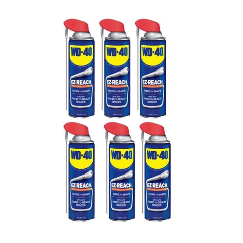 Pack of 12 - WD-40 Multi-Use Lubricant EZ Reach Flexi Straw 425g