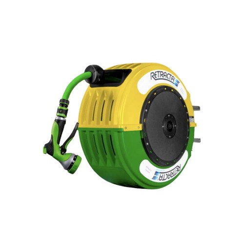 Retracta 25m x 1/2" R3 Aussie Garden Hose Reel Yellow/Green - DR425YG-03