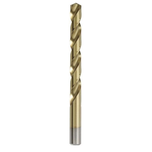 Saber 10mm TiN Coated M2-HSS Jobber Drill Bit (Clam Shell) - 8010-10.00S