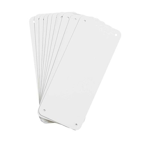 Brady Blank Sign Panel Polystyrene 4.25 x 10.25" White - 10/Pack