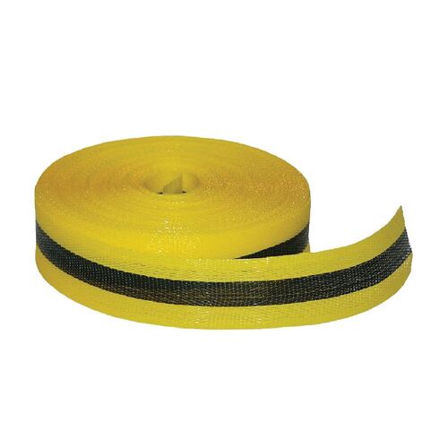 Brady Woven Barricade Tape 51mm x 60m - Black/Yellow