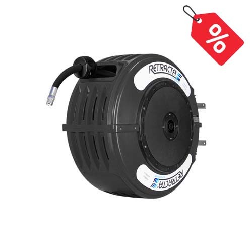 Retracta R3 1/2" x 15m Oil Hose Reel (Black) - OMP415K-01