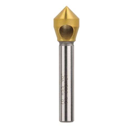 Saber Countersink Cross Hole HSS-Co5 (Cobalt) TiN Coated 90° 10mm