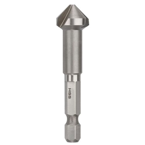 Saber 10.0mm HSS Countersink Triple Flute 90° Bright Hex Shank