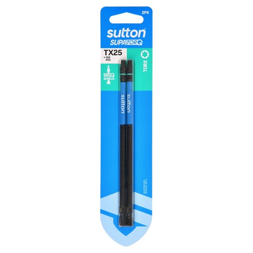 Sutton S212H02G25 TX25 x 150mm Torx Screwdriver Bit S212 Supatorq (2 Pack)