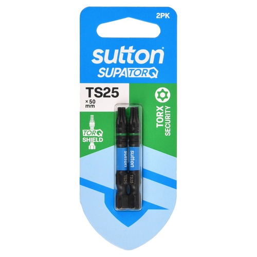 Sutton S214H02B25 TS25 x 50mm Torx-S Screwdriver Bit S214 Supatorq (2 Pack)