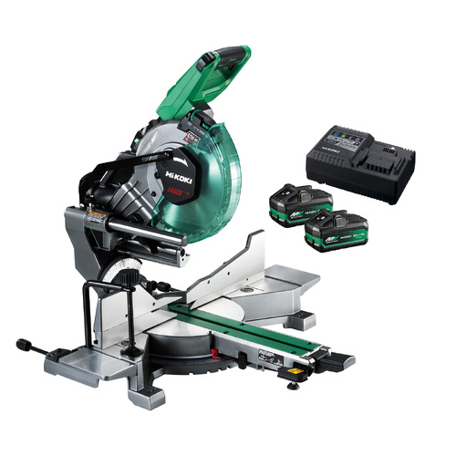 HiKOKI C3610DRA(HAZ) 36V Brushless 255mm Slide Compound Mitre Saw Kit