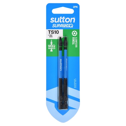 Sutton S214H02E10 TS10 x 100mm Torx-S Screwdriver Bit S214 Supatorq (2 Pack)