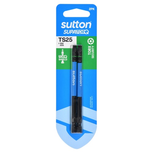 Sutton S214H02E25 TS25 x 100mm Torx-S Screwdriver Bit S214 Supatorq (2 Pack)