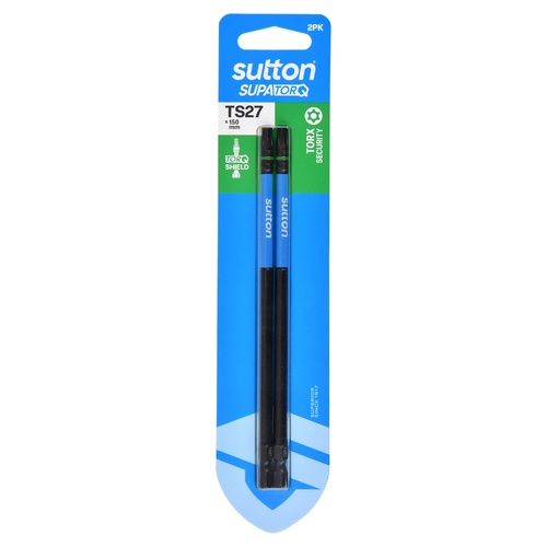 Sutton S214H02G27 TS27 x 150mm Torx-S Screwdriver Bit S214 Supatorq (2 Pack)