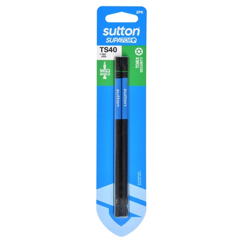 Sutton S214H02G40 TS40 x 150mm Torx-S Screwdriver Bit S214 Supatorq (2 Pack)