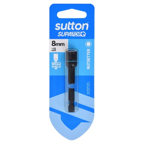 Sutton S230H01CG 8 x 65mm Magnetic Nutsetter Bit S230 Supatorq