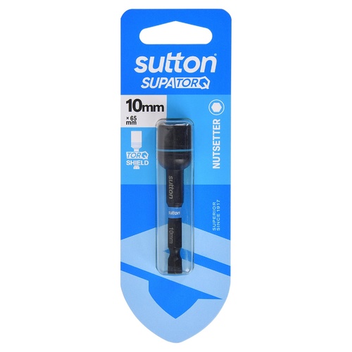 Sutton S230H01CH 10 x 65mm Magnetic Nutsetter Bit S230 Supatorq