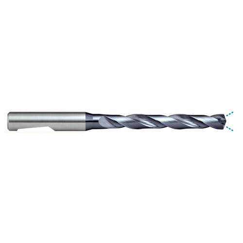 Sutton D334 Carbide Drill Bit - 5xd - R30 N IK - VHM - AlCrN