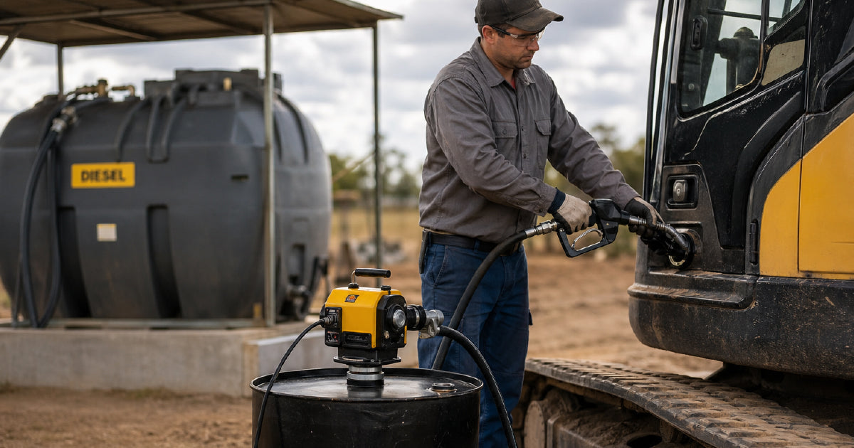 Self-bunded above-ground diesel fuel storage tank on Australian industrial site for AS1940 compliance guide