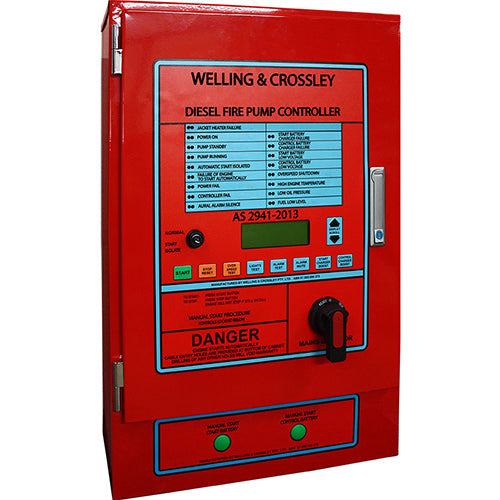 AS 2941-2013 diesel fire pump control panel - Welling & Crossley