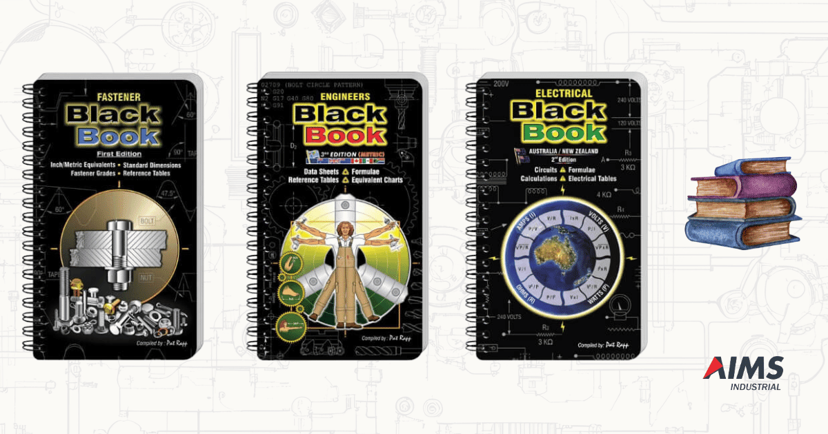 What's Inside the Fastener, Engineers and Electrical Black Books - AIMS Industrial Supplies