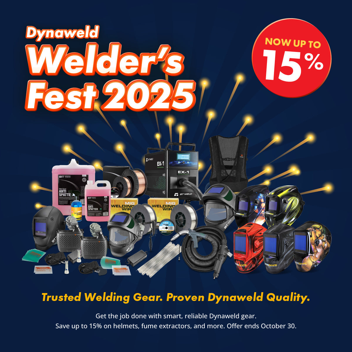 Welder's Fest October Specials
