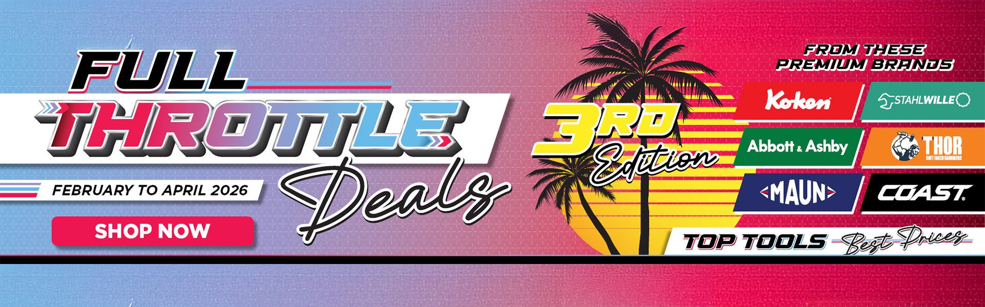 Full Throttle Deals - AIMS Industrial Supplies