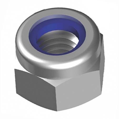 1-14" UNF Zinc Nylon Insert Lock Nut - Box of 251