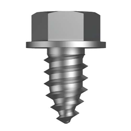 10.5 x 25mm 9 TPI HVAC Blunt Point Hex Head Washer Zinc  - Box of 5001