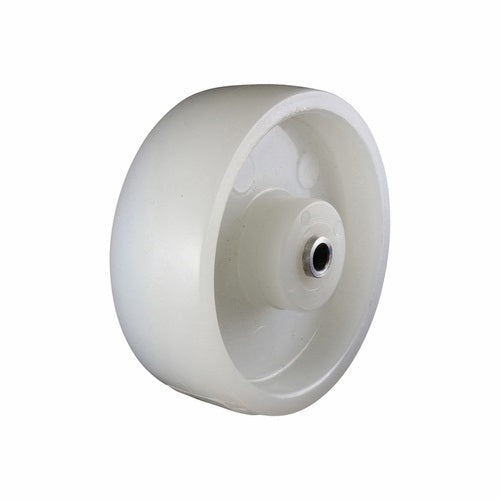 100mm Nylon Wheel for Wet Surface - 12mm Plain Bearing White W4