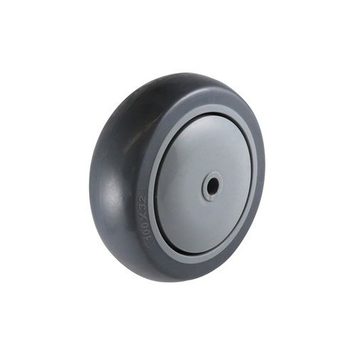 100mm Urethane Wheel - Stainless Steel 8mm Precision Bearing Grey W6