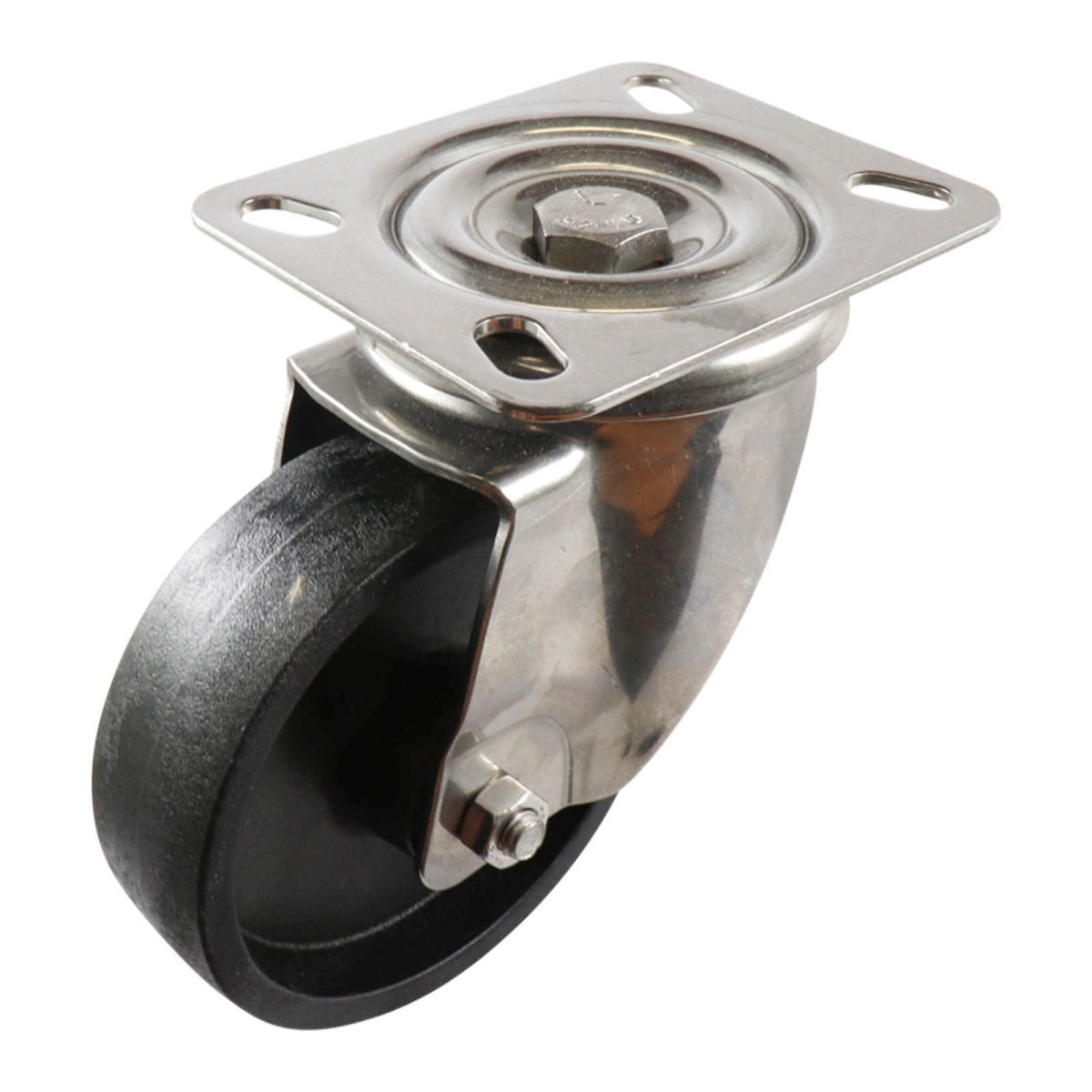 100mm Zinc Swivel Plate Castor - High Temp Wheel S3 - AIMS Industrial Supplies