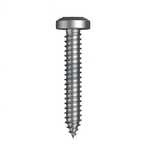 10G x 1" Phillips Pan Head Self Tapping Screw, Zinc Plated  - Box of 1000