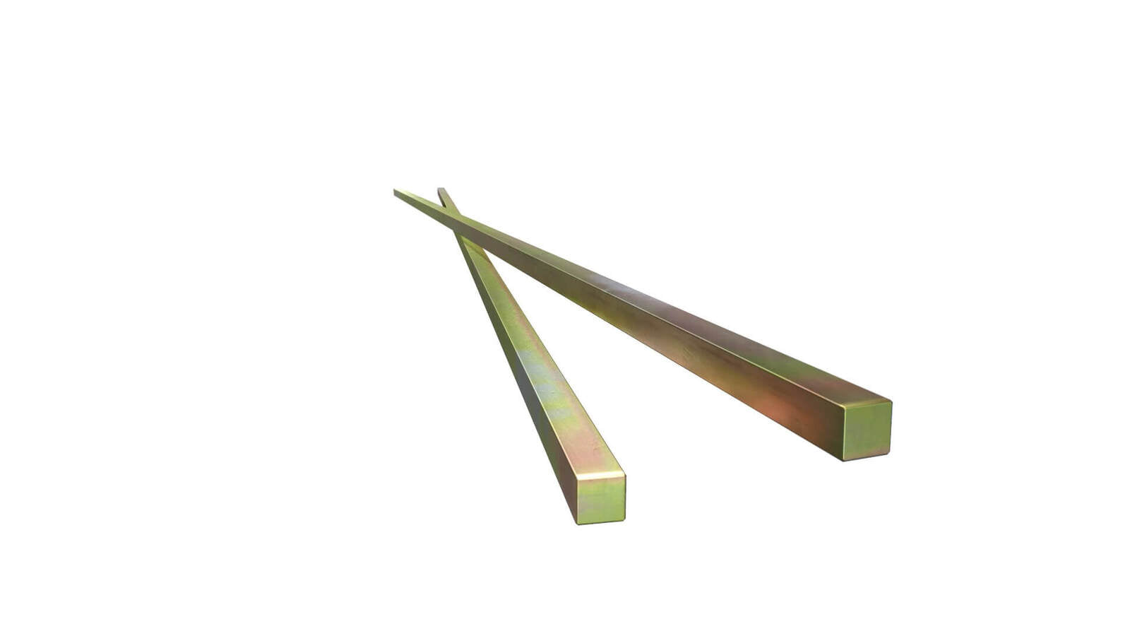 10mm x 10mm Square Key Steel (Zinc Plated) - 30cm Long