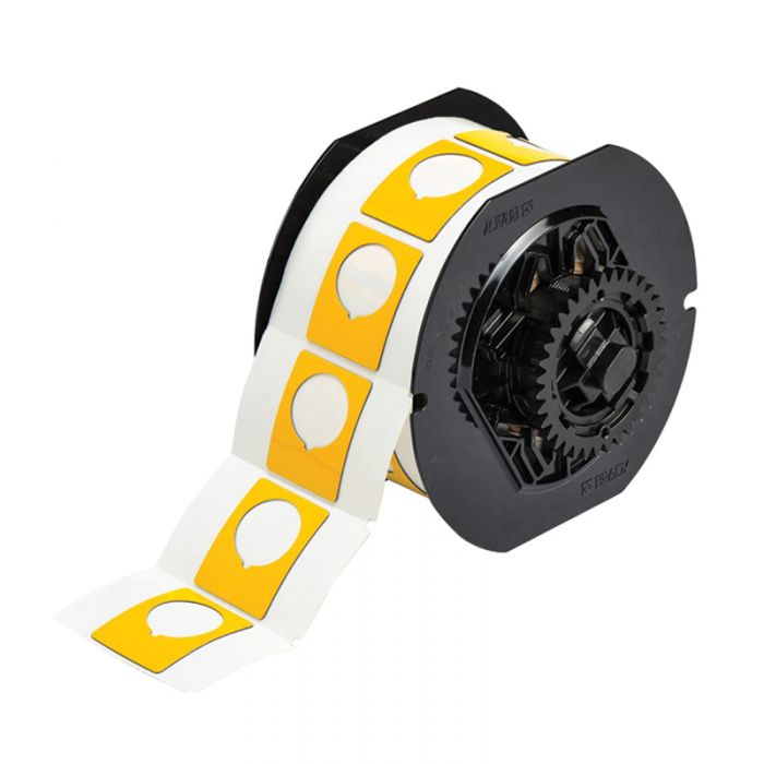 Brady Raised Profile Push Button Label With Keyed Hole