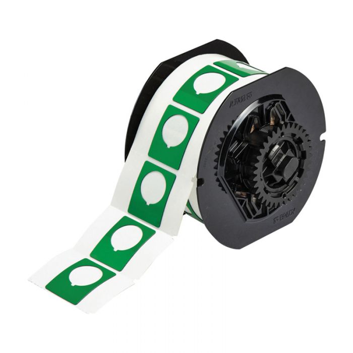 Brady Raised Profile Push Button Label With Keyed Hole