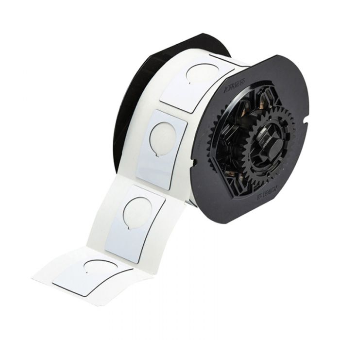 Brady Raised Profile Push Button Label With Keyed Hole