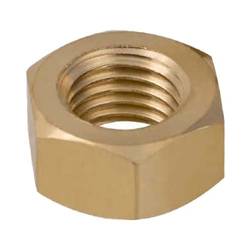 1/2" UNC Hex Nut Brass - Pack of 1001