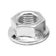 1/2" UNC Hex Serrated Flange Nut Grade 5 Zinc Plated - Box of 100 - AIMS Industrial Supplies