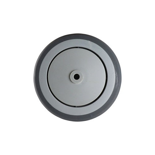 125mm Non-Marking Rubber Wheel Stainless 8mm Precision Bearing Grey W6