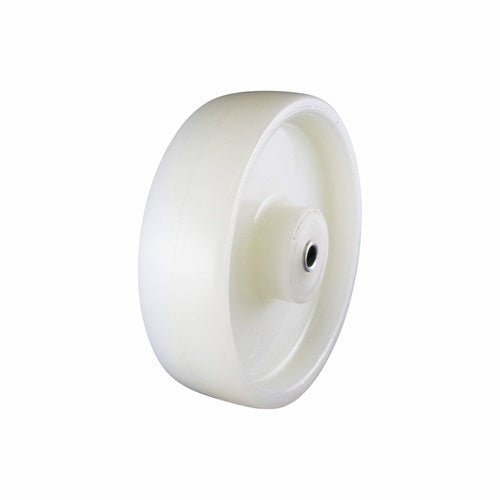 125mm Nylon Wheel for Wet Surface - 12mm Plain Bearing White W4