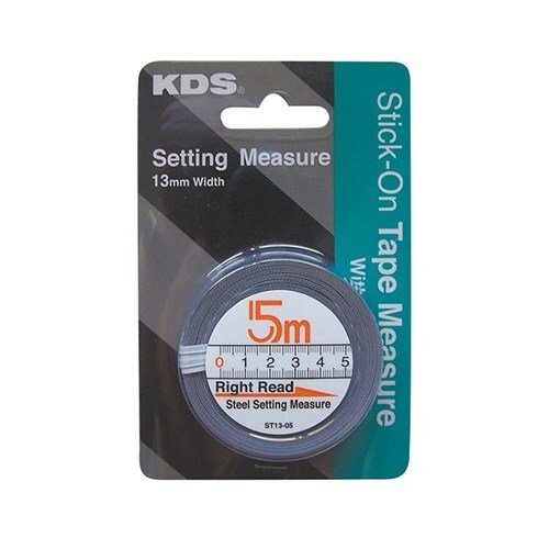 13mm x 5m Left to Right Bench Tape / Stick - On Tape Measure - AIMS Industrial Supplies